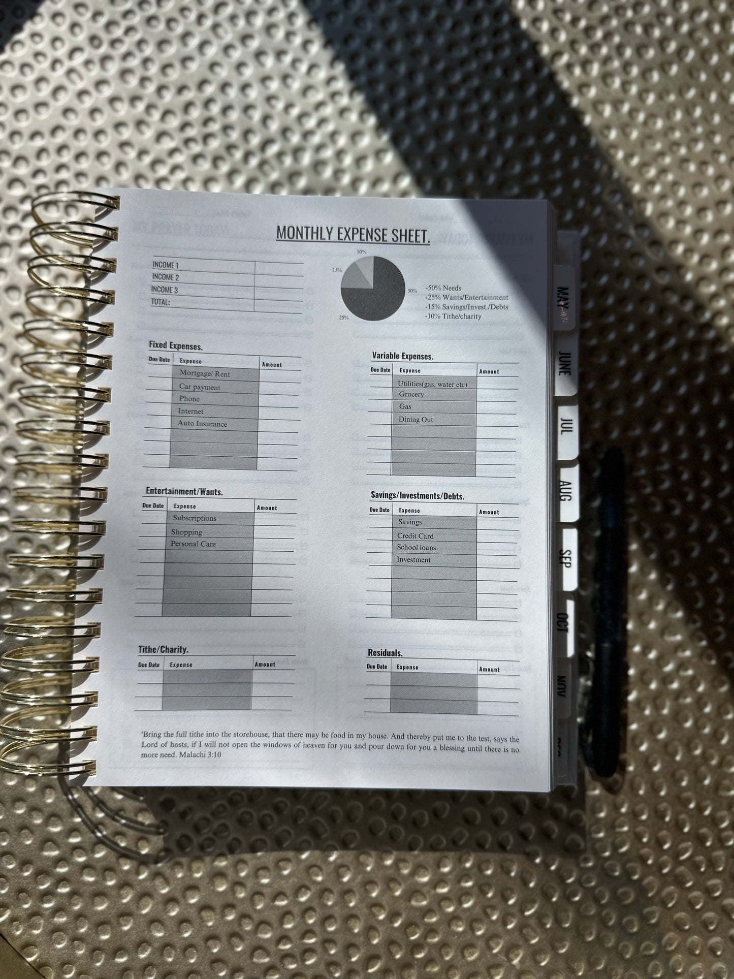 Living In Purpose Daily Planner.